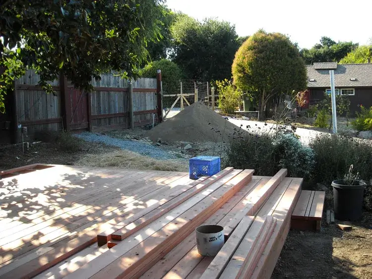 Home Ground Habitats - A3 - starting the construction of the new deck